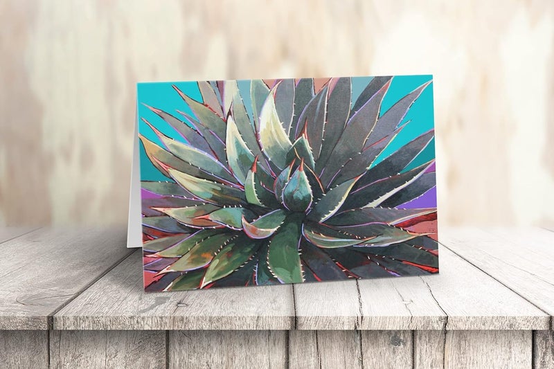 Stonehouse Collection | Assorted Agave Southwest Note Card | Variety Pack of Cactus Note Card | USA Made | New Address, Thank You, Blank Note Card (Assorted Agave) - Image 3